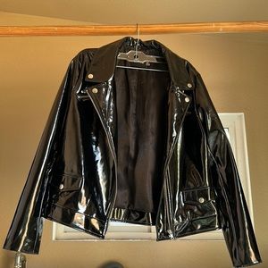 boohoo Black Vinyl jacket.